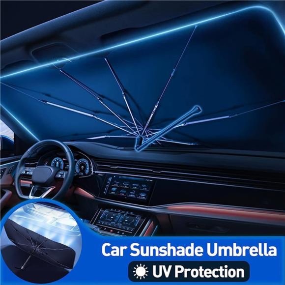Car Windshield Sun Shade Umbrella, Upgraded Car Windshield Cover Sunshade - Picture 3 of 6